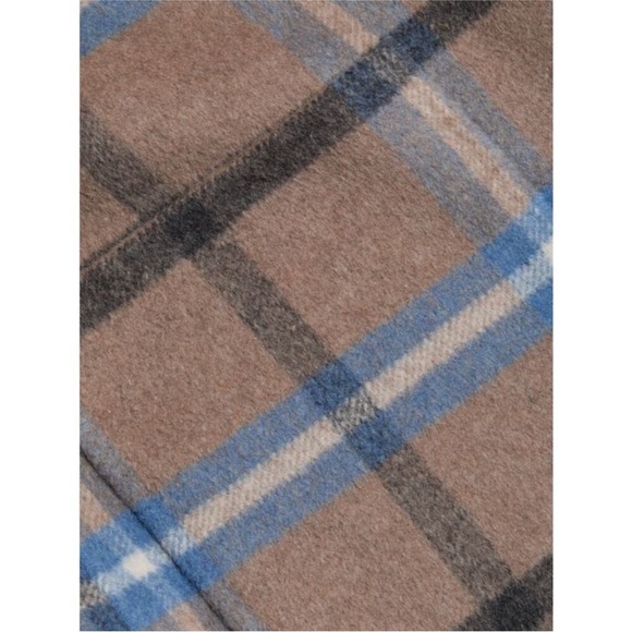 Elie Tahari blue Wallace plaid coat, size medium - Picture 3 of 10